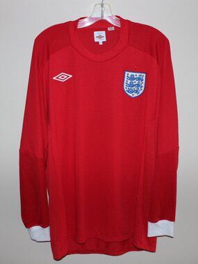 as new❤️Umbro ENGLAND 2010-11 away shirt long sleeve size 48 XXL / 3XL